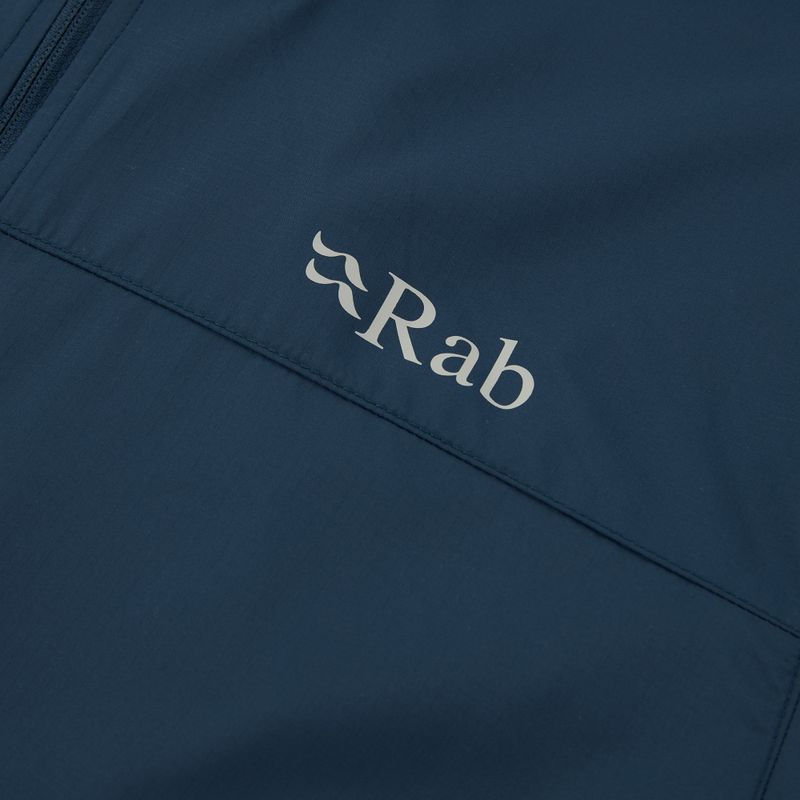 Pánska vetrovka Rab Windgather Hoody tempest blue 3