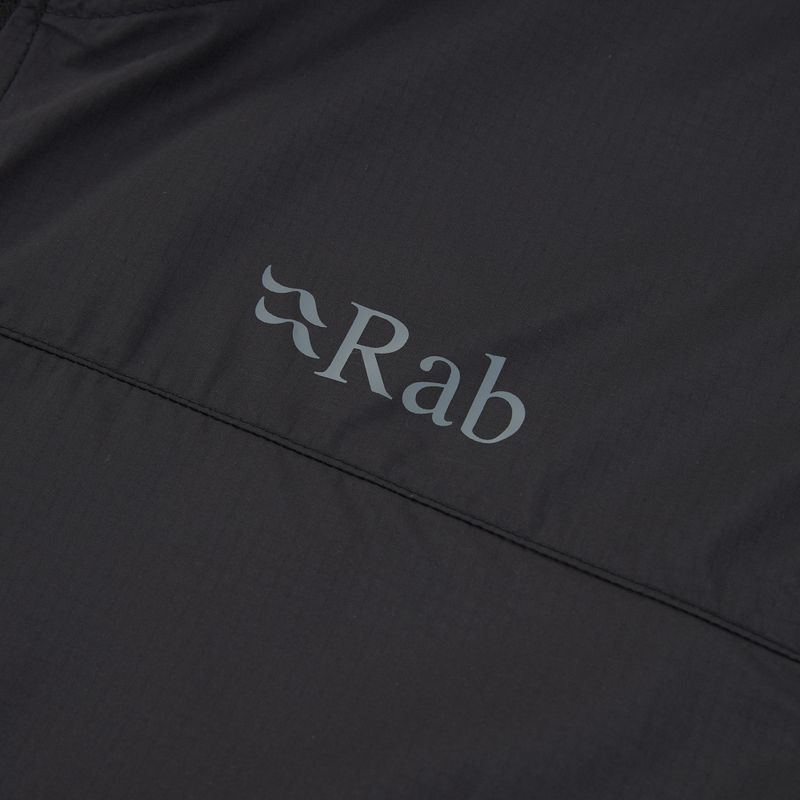 Pánska vetrovka Rab Windgather Hoody black 3