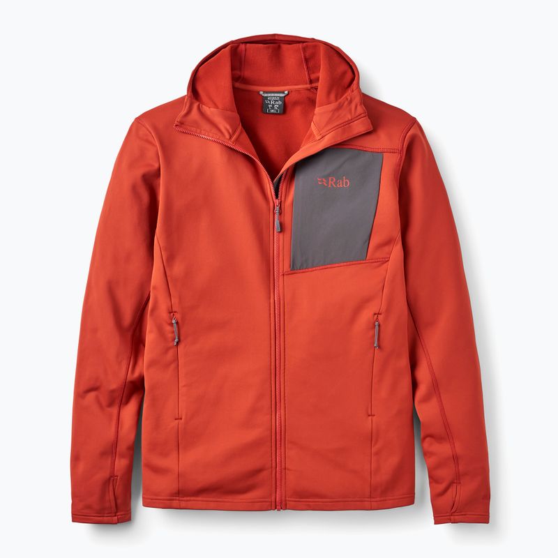 Pánska mikina Rab Superflux Hoody tuscan red