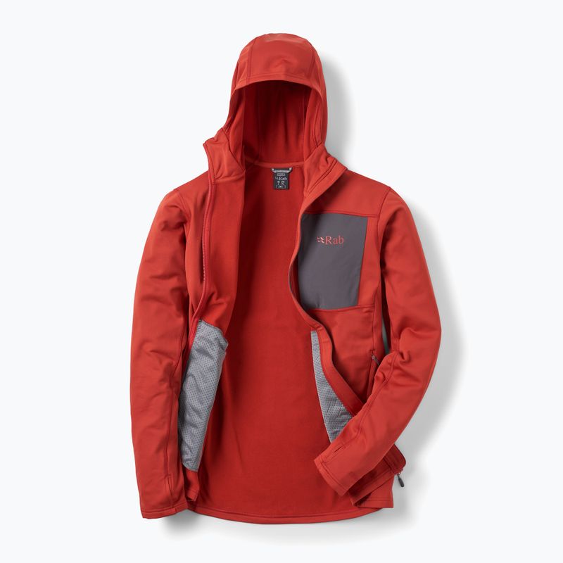 Pánska mikina Rab Superflux Hoody tuscan red 2