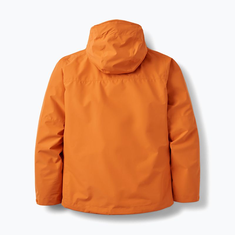 Pánska nepremokavá bunda Rab Downpour dark melba 2