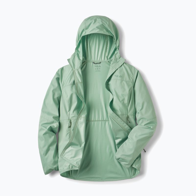 Dámska vetrovka Rab Windgather Hoody fig green 3