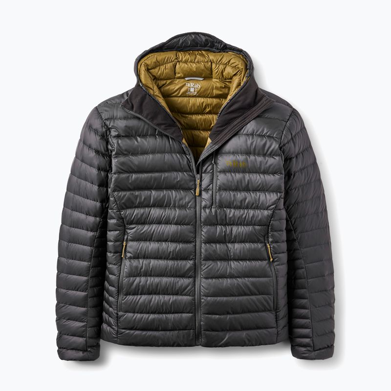 Pánska páperová bunda Rab Microlight Alpine Hoody anthracite