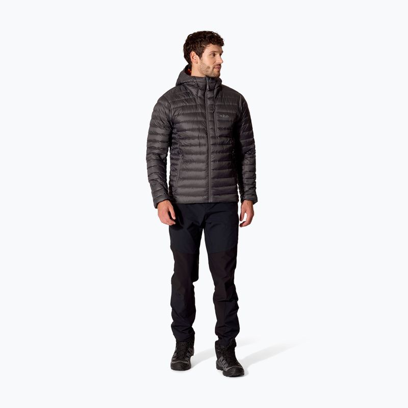 Pánska páperová bunda Rab Microlight Alpine Hoody graphene 2