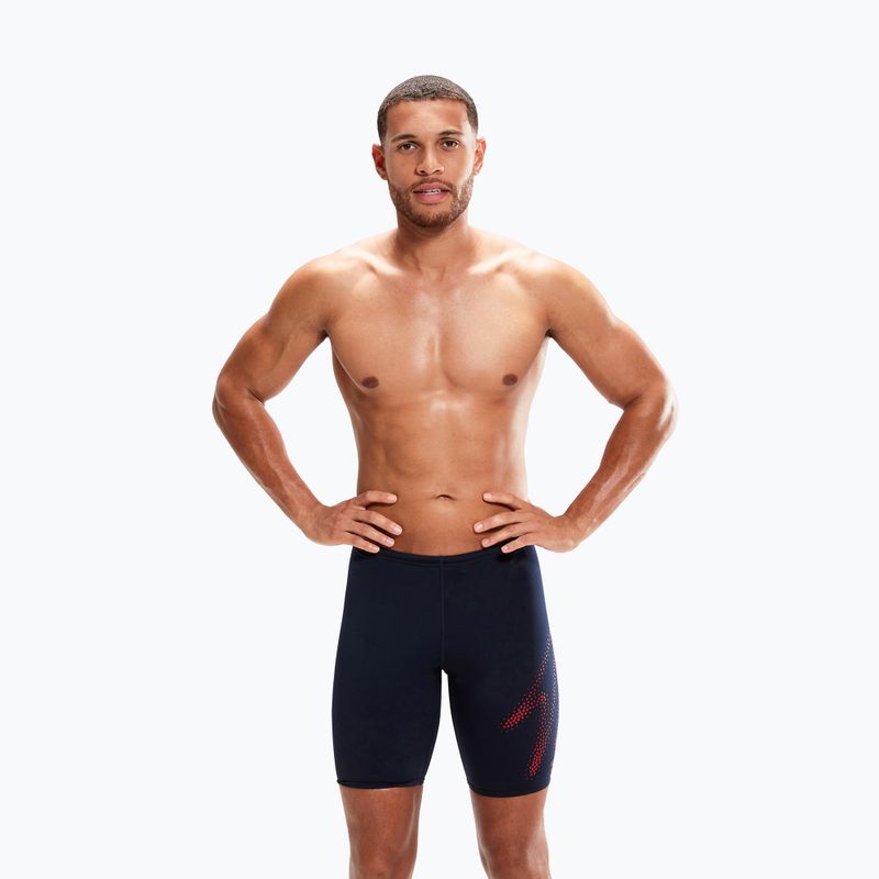 Pánske plavky Speedo Hyper Boom Placement Jammer navy blue 8-00302115194 4