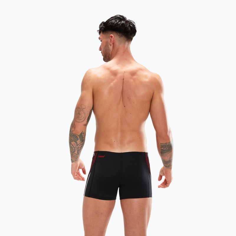 Pánske plavecké boxerky Speedo Tech Panel Aquashort čierno-červené 8-00303514539 6