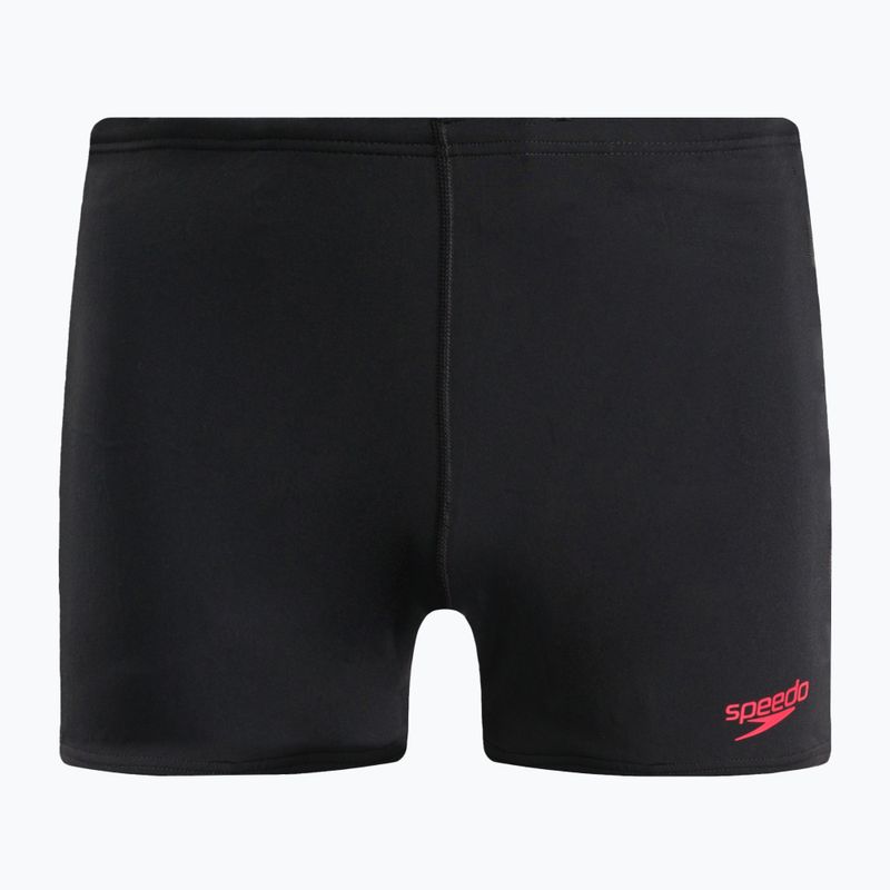 Pánske plavecké boxerky Speedo Tech Panel Aquashort čierno-červené 8-00303514539