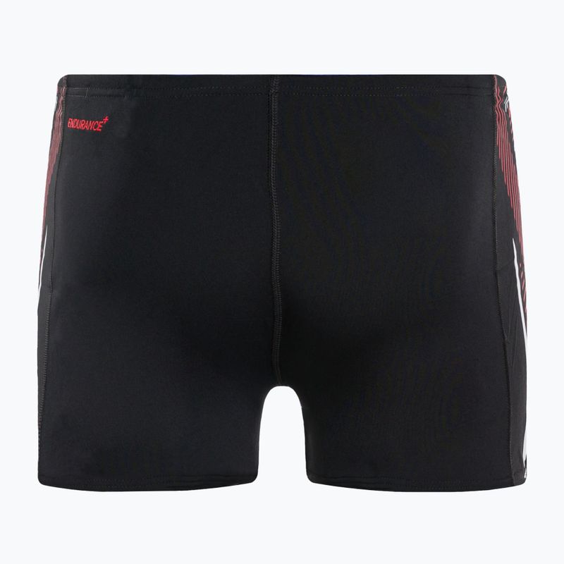 Pánske plavecké boxerky Speedo Tech Panel Aquashort čierno-červené 8-00303514539 2