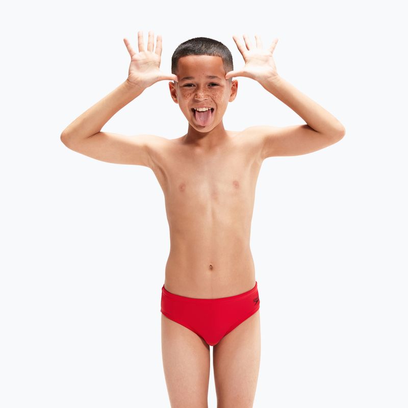 Speedo Logo Brief detské plavecké nohavičky červené 8-00314914374 4