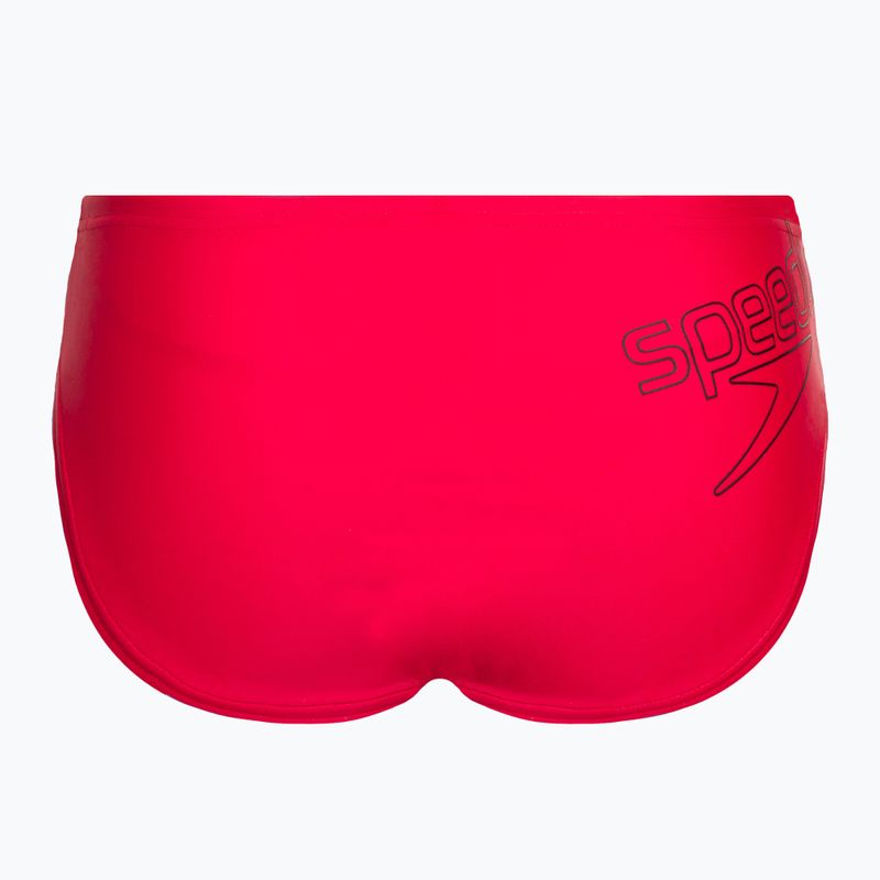 Speedo Logo Brief detské plavecké nohavičky červené 8-00314914374 2