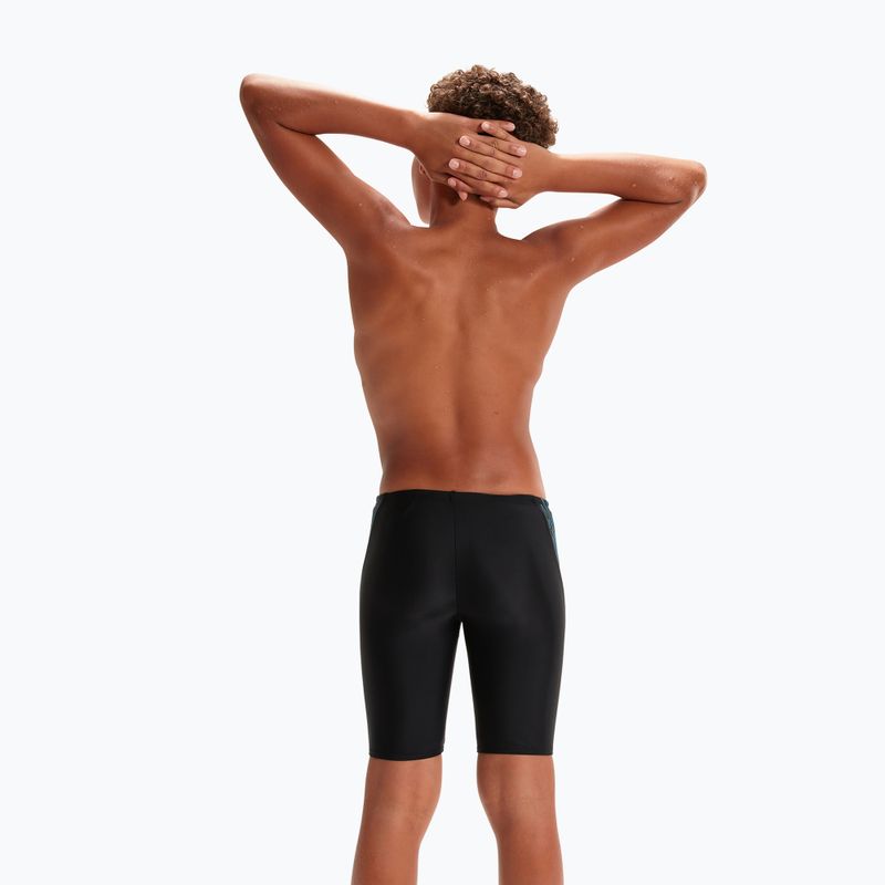 Speedo Hyper Boom Logo Splice Detský plavecký džem Black 8-00315215176 7