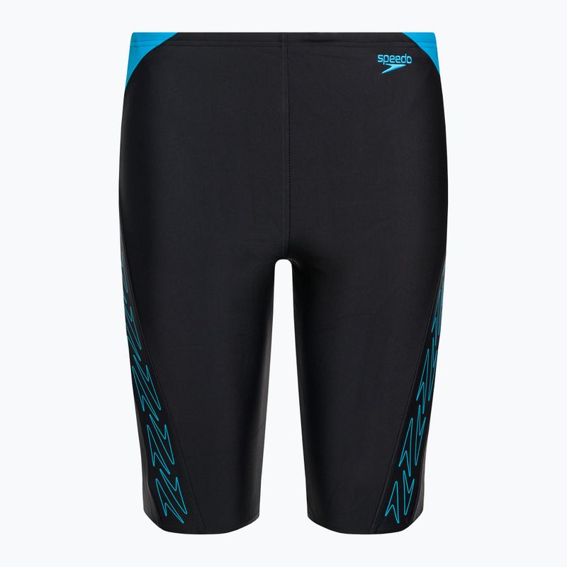 Speedo Hyper Boom Logo Splice Detský plavecký džem Black 8-00315215176