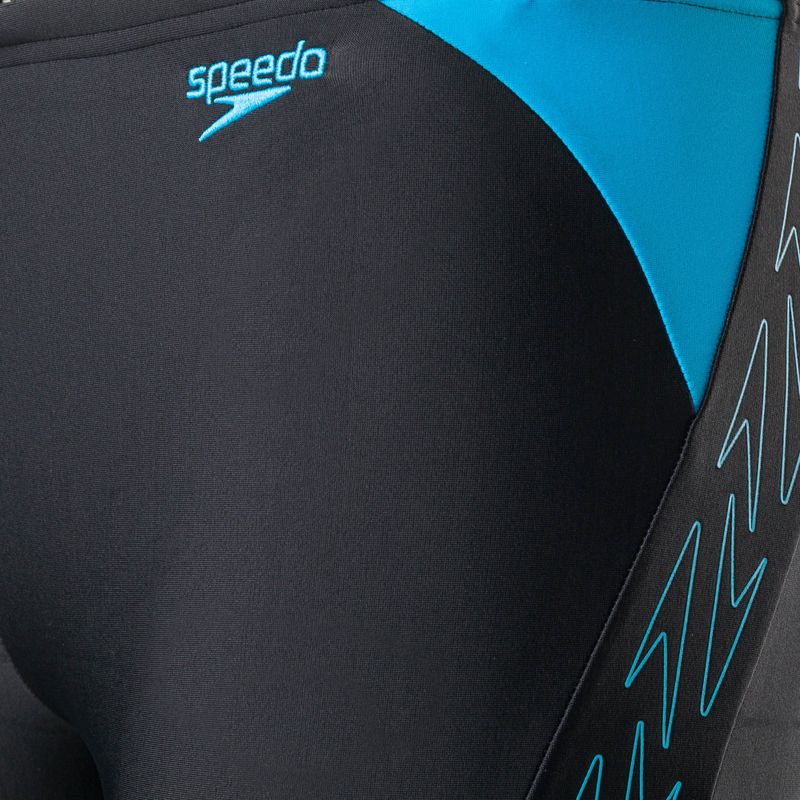 Speedo Hyper Boom Logo Splice Detský plavecký džem Black 8-00315215176 3