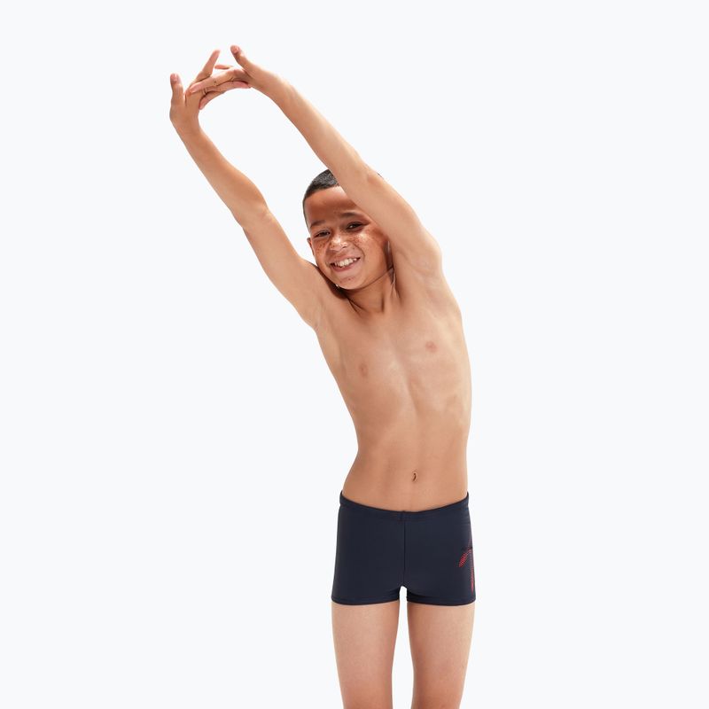 Speedo Hyper Boom Logo Placement Aquashort detské plavecké nohavice námornícka modrá 8-00315415190 5