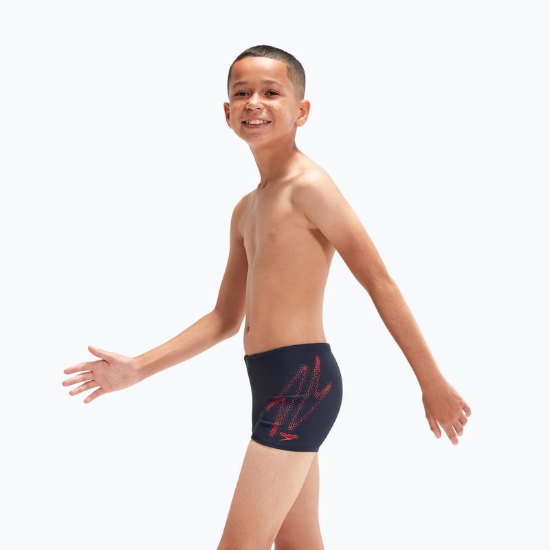 Speedo Hyper Boom Logo Placement Aquashort detské plavecké nohavice námornícka modrá 8-00315415190 6