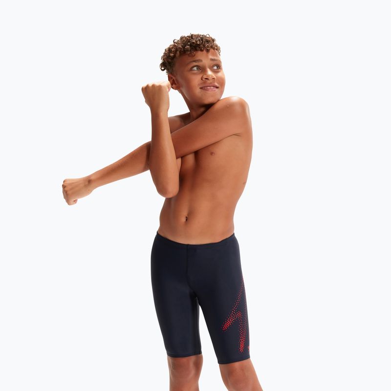 Speedo Hyper Boom Logo Umiestnenie Detský plavecký džem námornícka modrá 8-00315515183 5