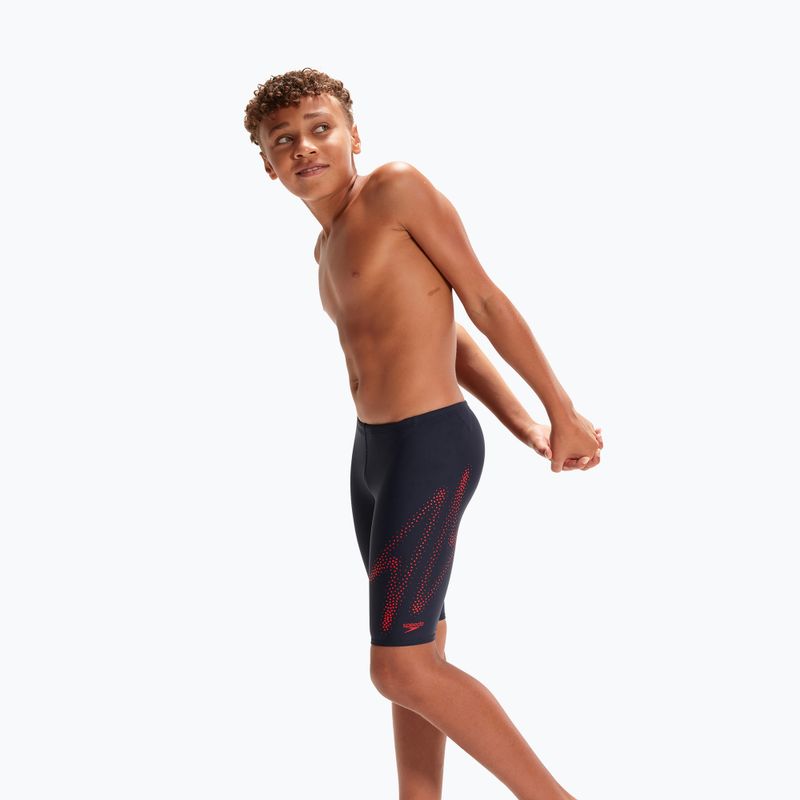 Speedo Hyper Boom Logo Umiestnenie Detský plavecký džem námornícka modrá 8-00315515183 6
