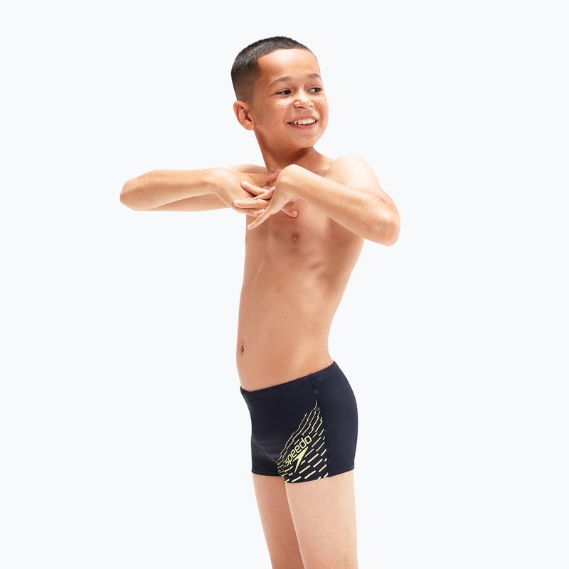 Speedo Medley Logo Aquashort detské plavecké nohavice námornícka modrá 8-1241006864 6