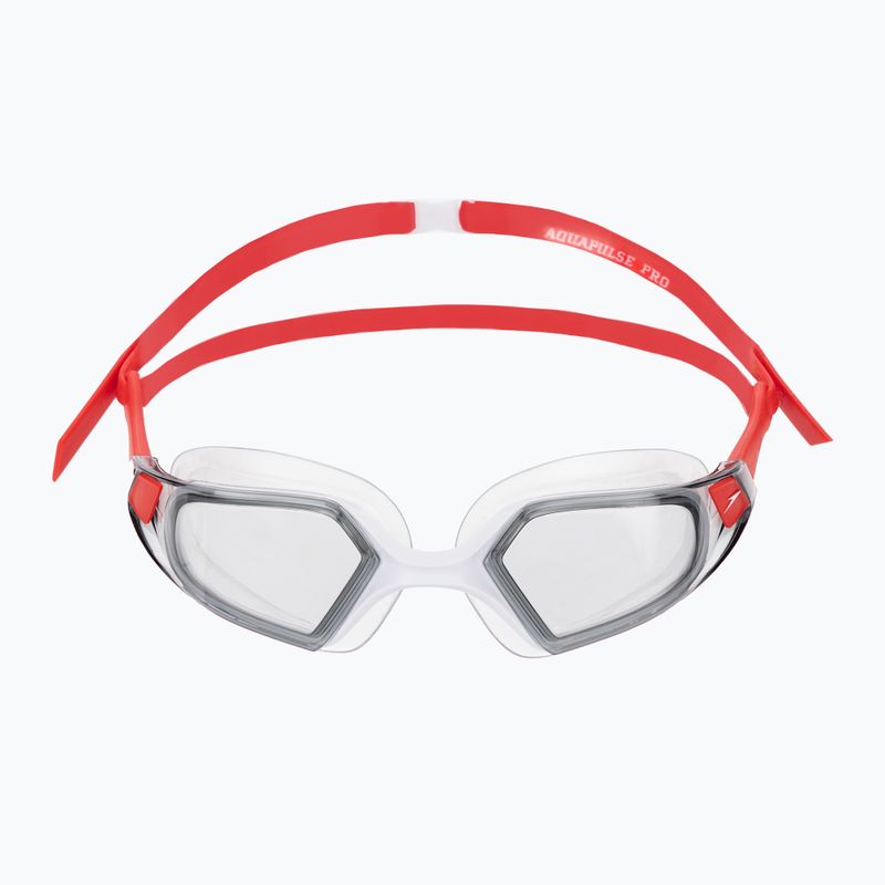 Plavecké okuliare Speedo Aquapulse Pro červeno-biele 2
