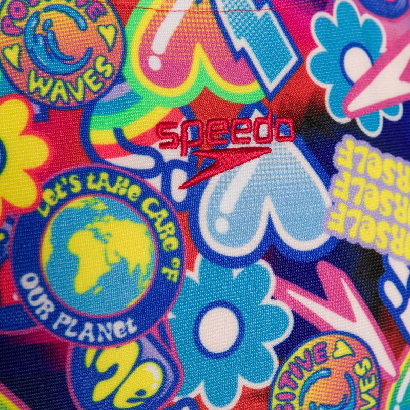 Speedo Digital Allover Splashback modré/červené detské jednodielne plavky 8-00262314742 3