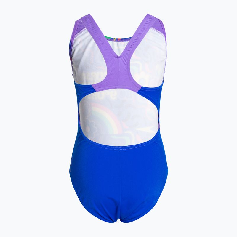 Speedo Digital Placement Splashback detské jednodielne plavky modré a fialové 8-00262514737 2