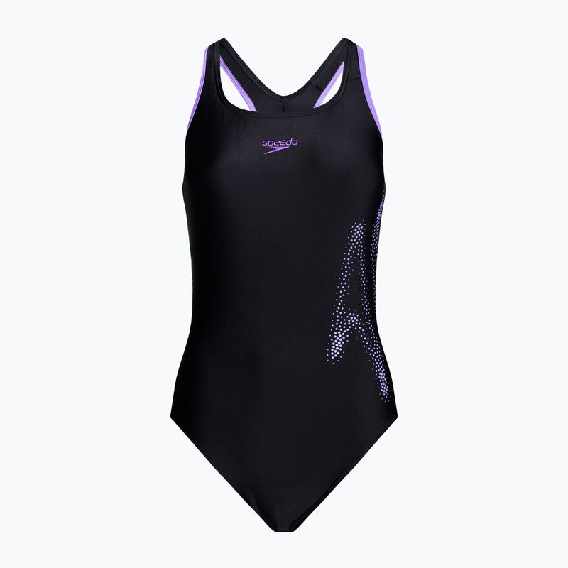 Speedo Hyperboom Placement Racerback dámske jednodielne plavky čierne 8-00304315134