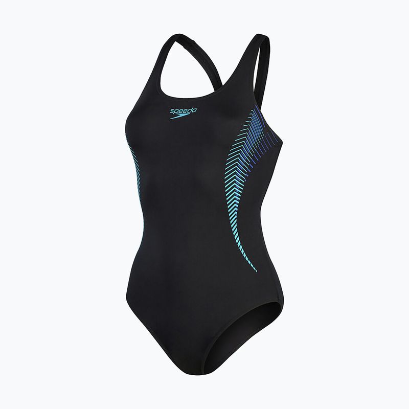 Jednodielne plavky Speedo Placement Muscleback black 8-00305814837 4