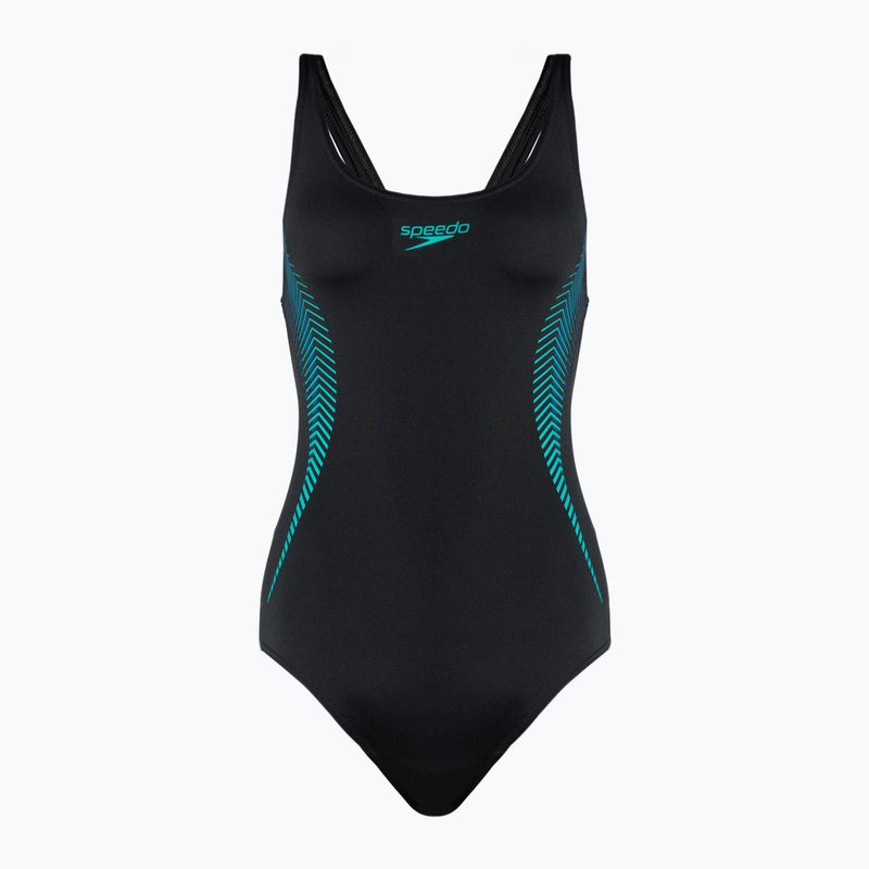 Jednodielne plavky Speedo Placement Muscleback black 8-00305814837