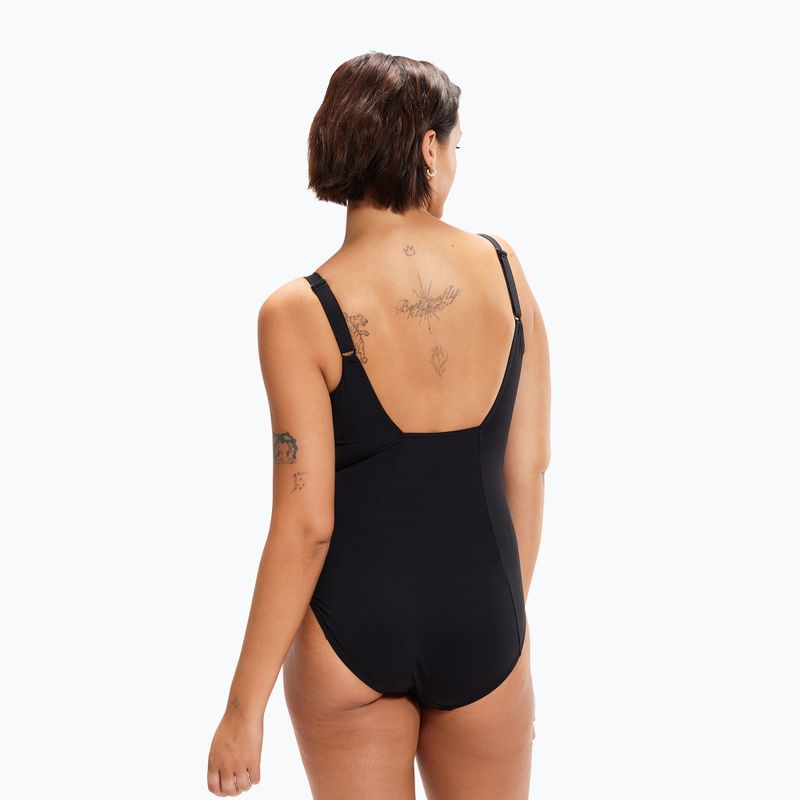 Speedo dámske jednodielne plavky rystalLux Printed Shaping black 8-00306915111 7