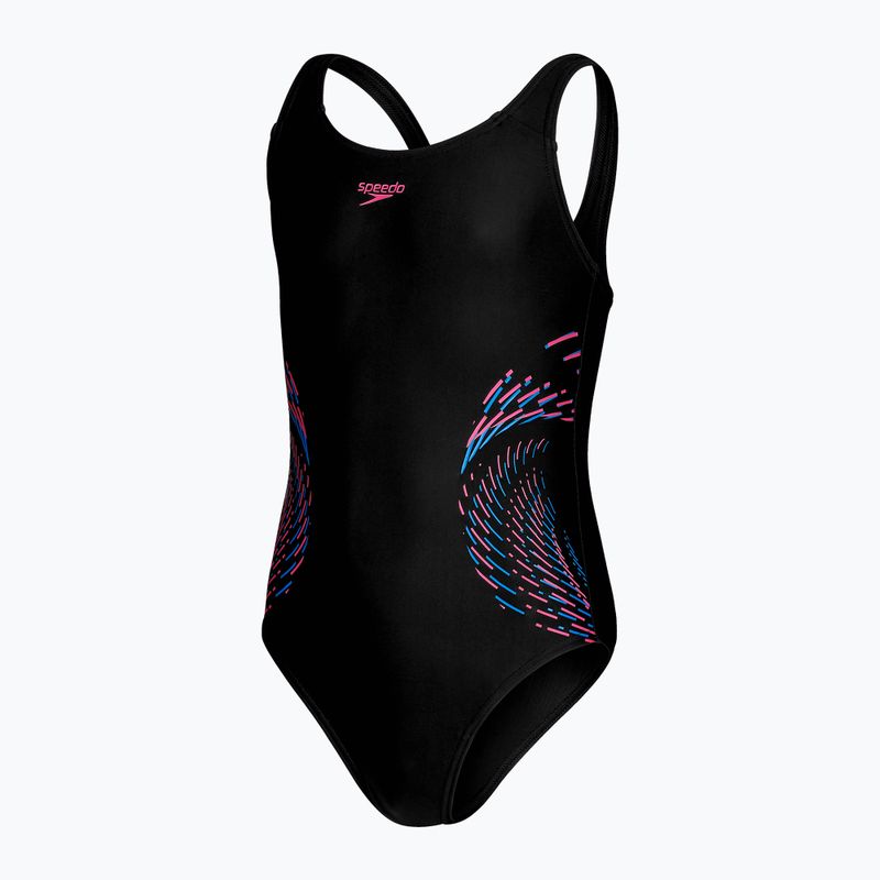 Speedo Plastisol Placement Muscleback detské jednodielne plavky čierne 8-0832414379 3