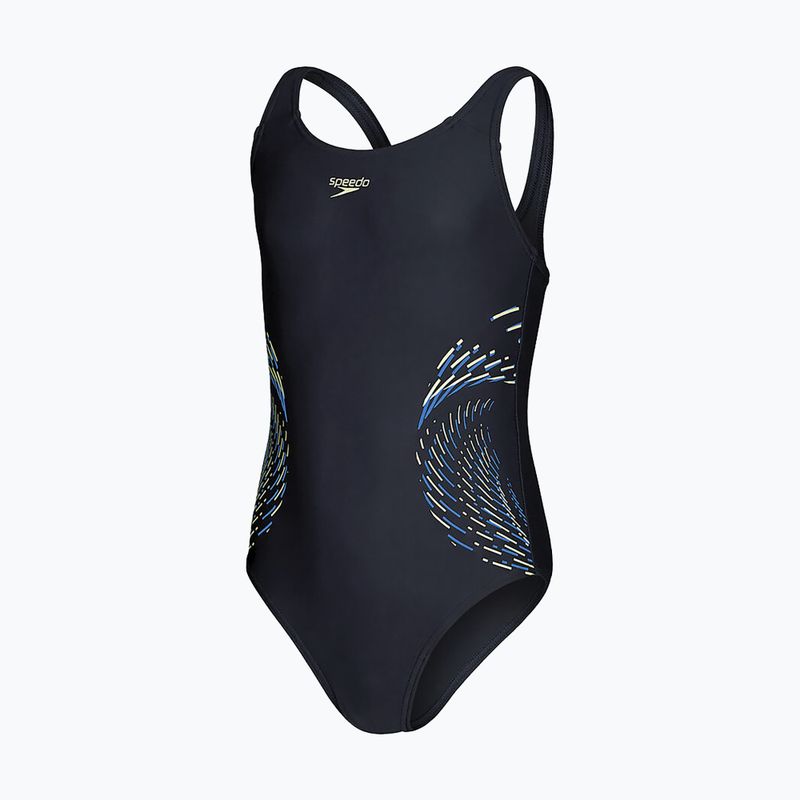 Speedo Plastisol Placement Muscleback detské jednodielne plavky čierne 8-0832414380 3