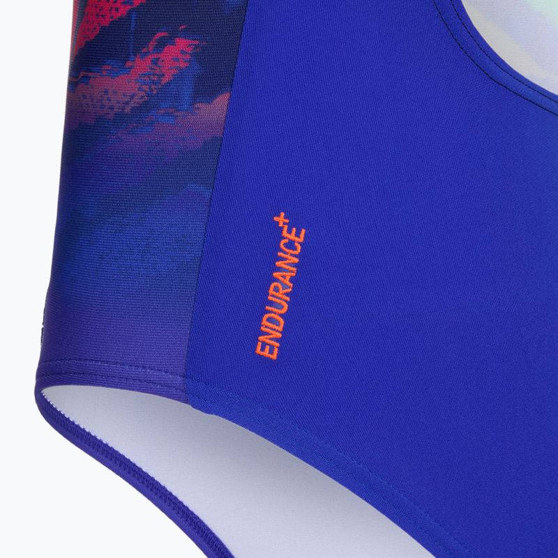 Detské jednodielne plavky Speedo Digital Placement Medalist blue/green 4