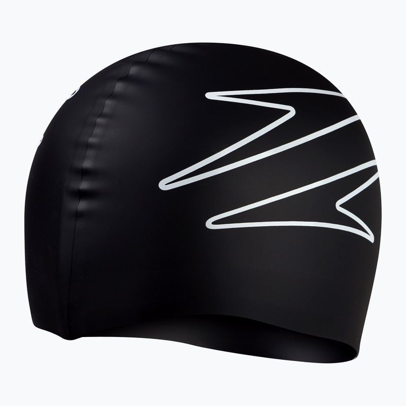 Speedo Silikónová čiapka s potlačou čierna 8-0838514631 2