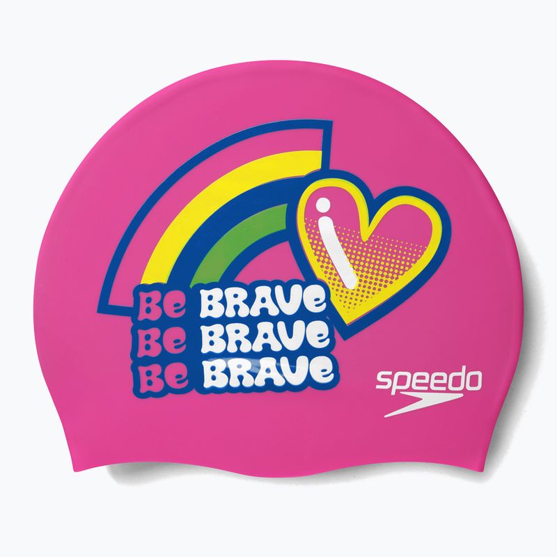 Detská čiapka Speedo Printed Silicone Junior ružová 8-0838614636 3