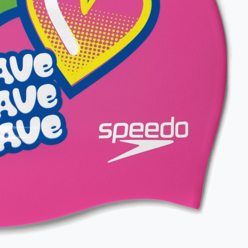 Detská čiapka Speedo Printed Silicone Junior ružová 8-0838614636 4