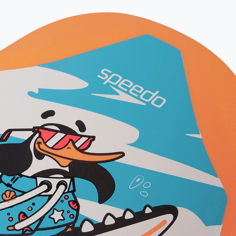 Plavecká doska Speedo Turtle Printed Float chima azure blue/fluro orange 4