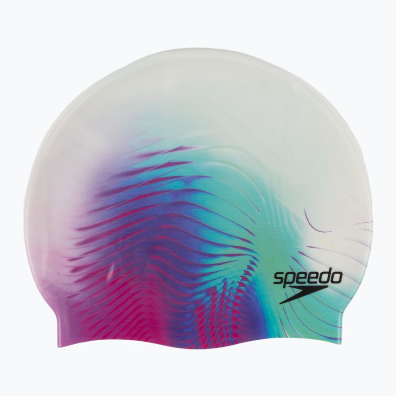 Speedo Digitálne potlačená bielo-fialová čiapka 8-1352414649