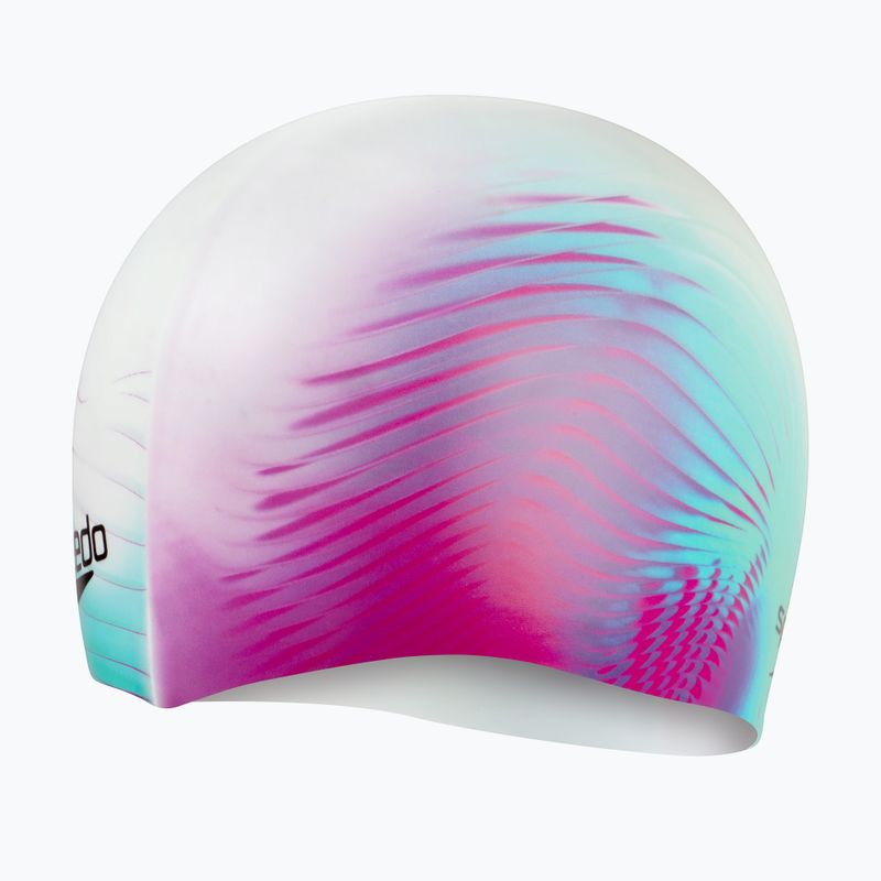 Speedo Digitálne potlačená bielo-fialová čiapka 8-1352414649 2
