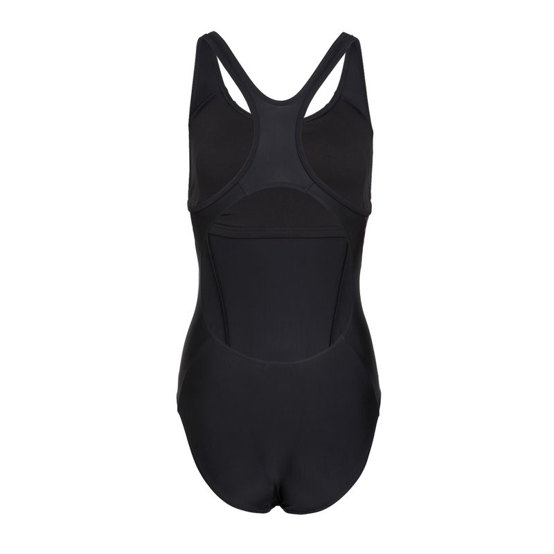 Dámske jednodielne plavky Speedo Allover Panel Laneback black/purple 2