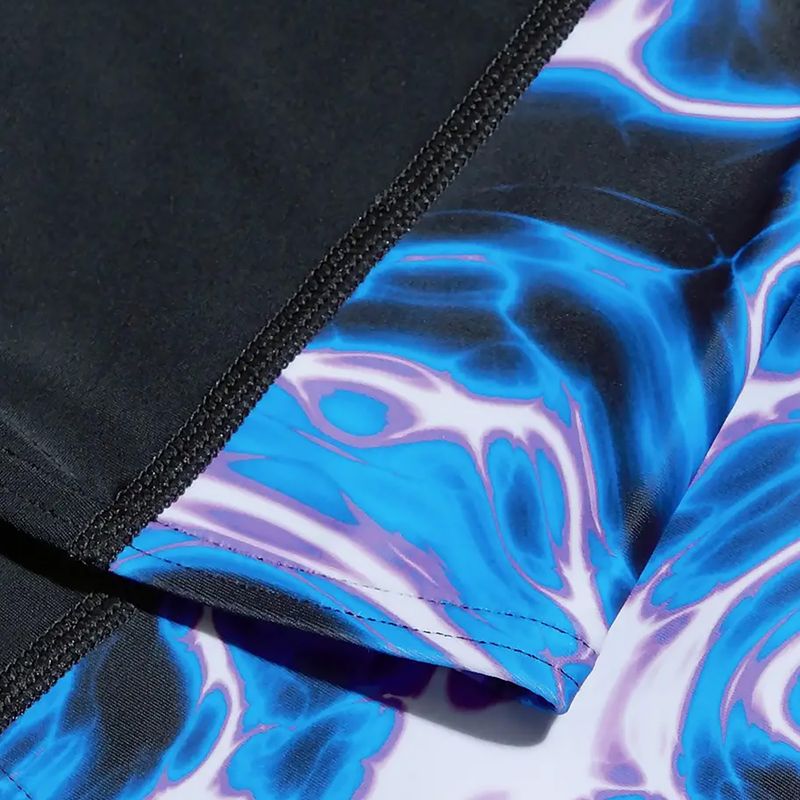 Pánske plavecké nohavice Speedo Allover Digi V-Cut black/blue 7