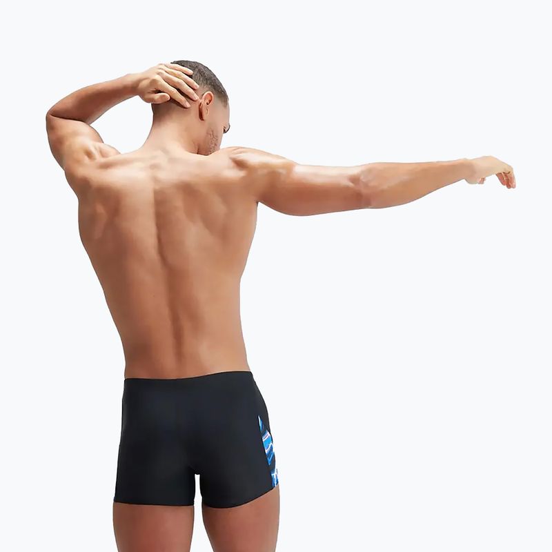 Pánske plavecké boxerky Speedo Allover Digi V-Cut black/blue 9