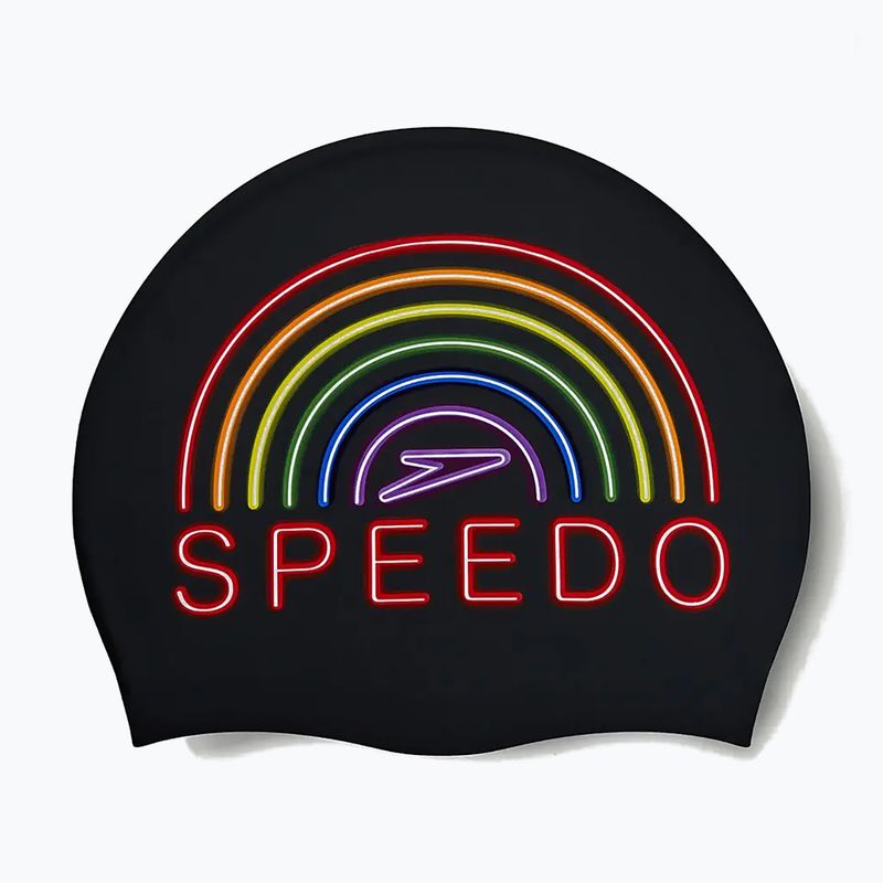 Speedo Silikónová plavecká čiapka s potlačou 2