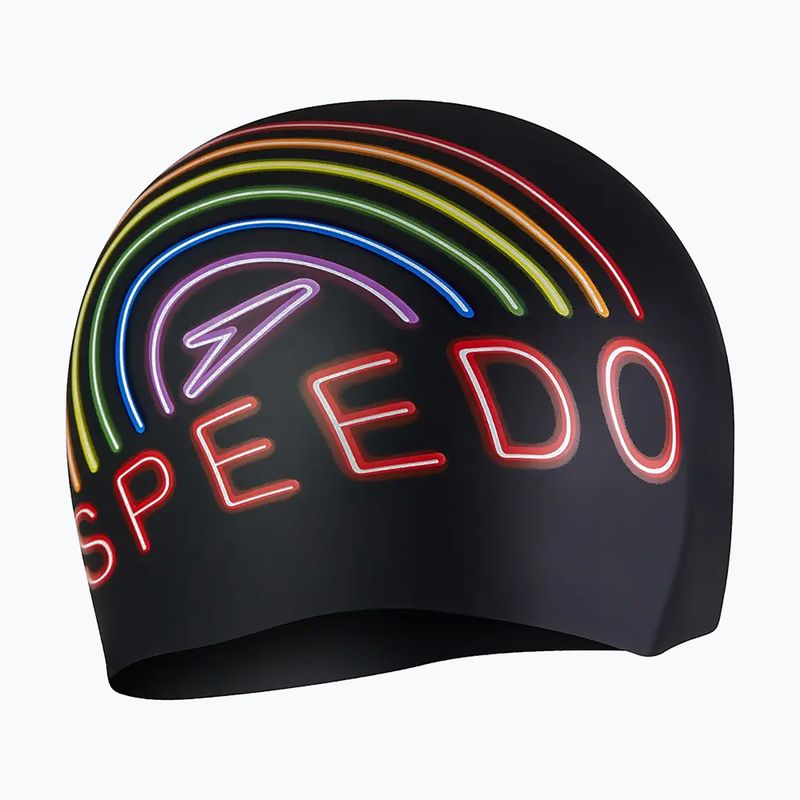Speedo Silikónová plavecká čiapka s potlačou 3