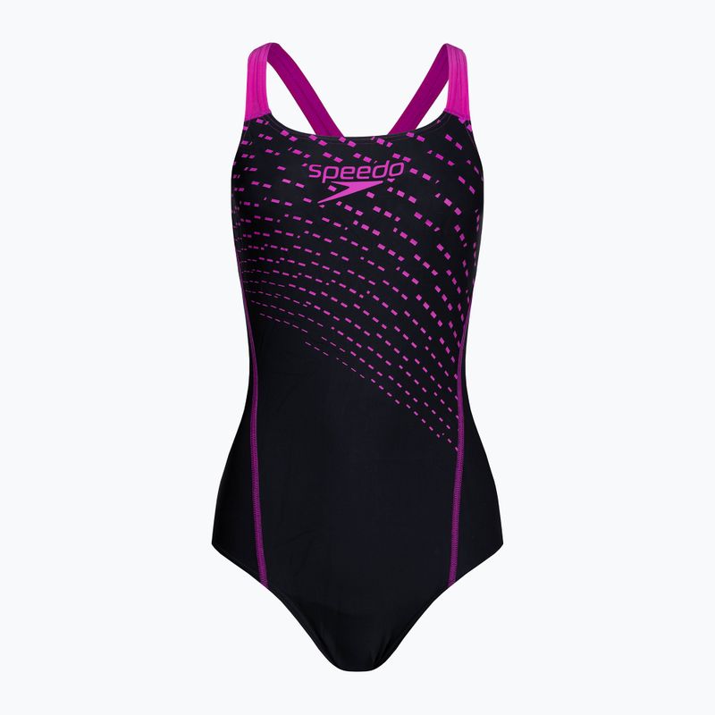 Speedo Medley Logo 1 Piece dámske plavky black/purple