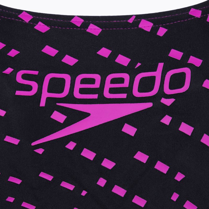 Speedo Medley Logo 1 Piece dámske plavky black/purple 3