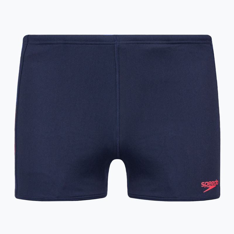 Pánske plavecké boxerky Speedo Tech Panel navy/orange