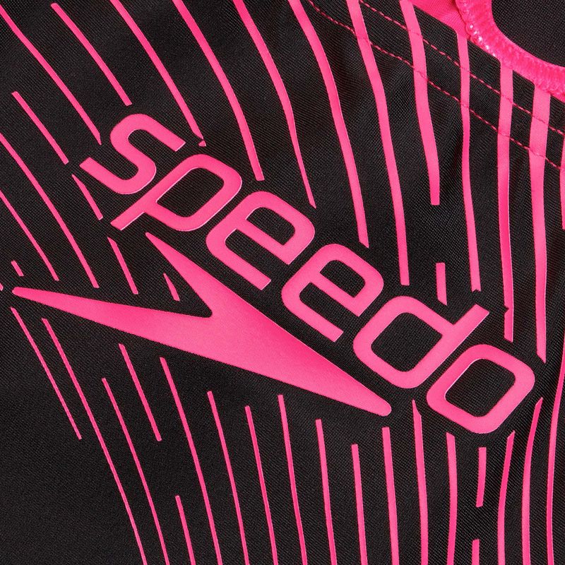 Jednodielne plavky Speedo Medley Logo One Piece black/electric pink 3