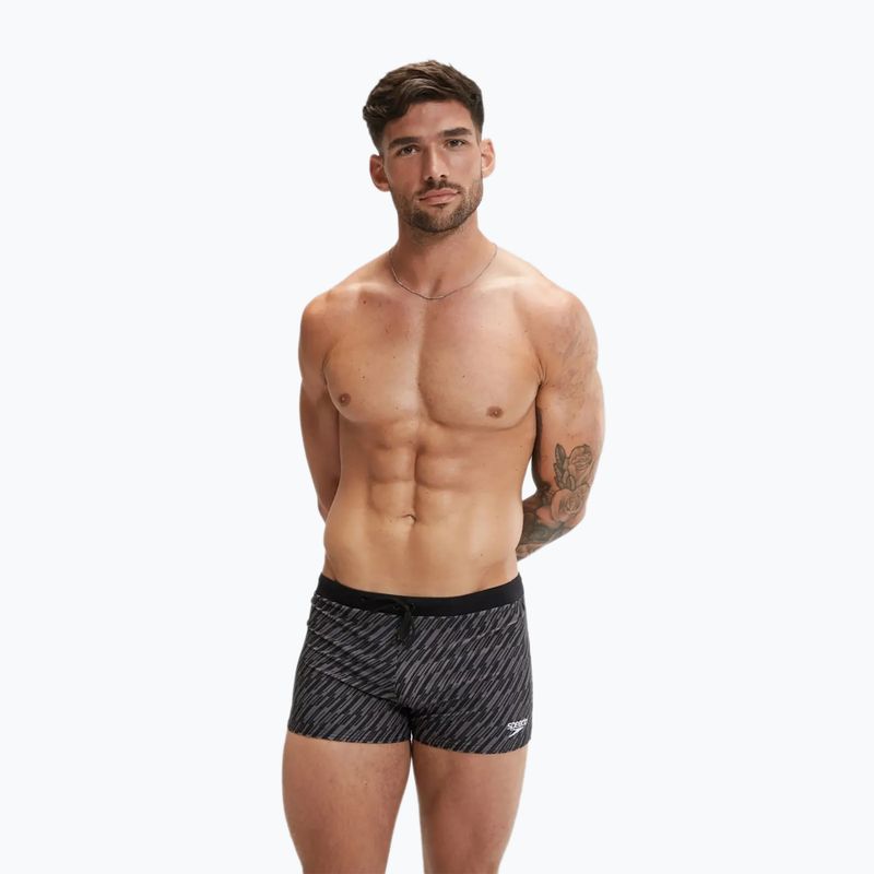 Pánske plavecké boxerky Speedo Valmilton black/gove grey 5