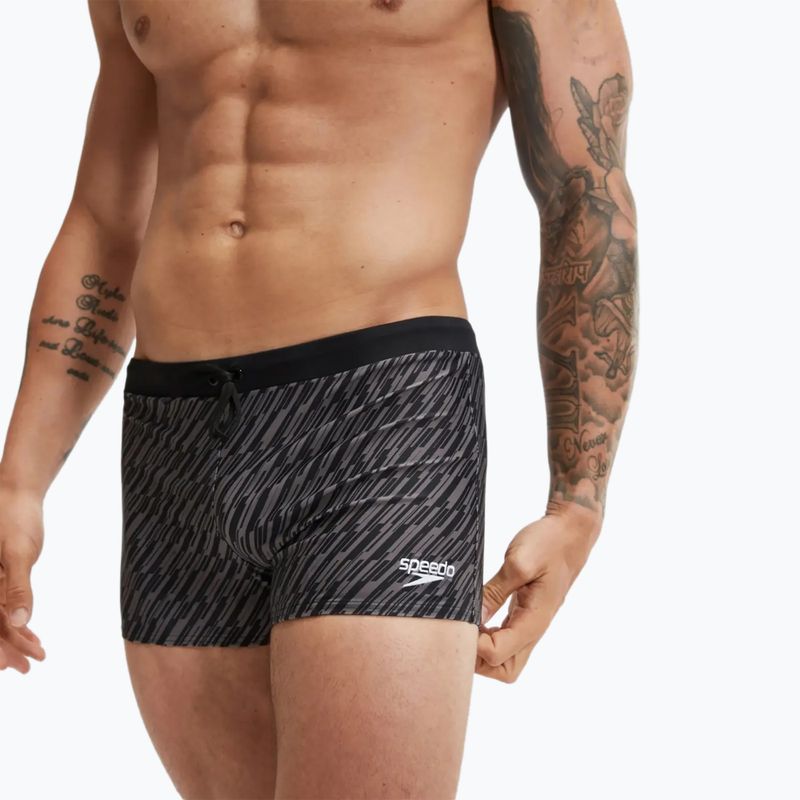 Pánske plavecké boxerky Speedo Valmilton black/gove grey 7