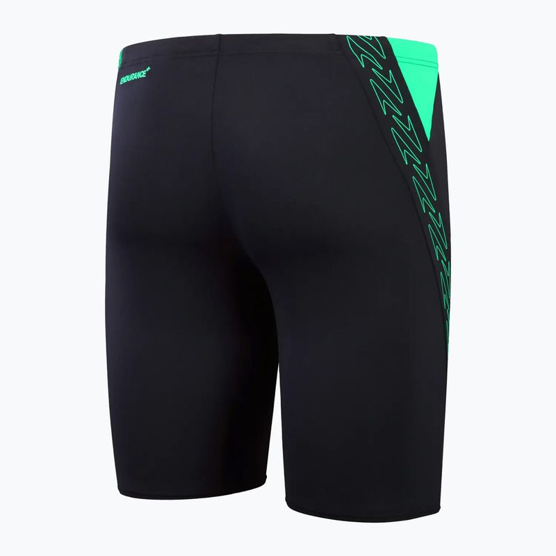 Pánske plavecké jammery Speedo Hyper Boom Splice true navy/herlequin green 2
